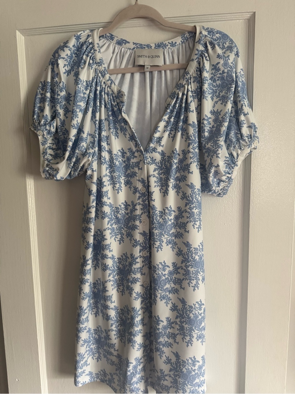 SMITH & QUINN Dress Posie Stretch in Rose Bushel Blue Day dress